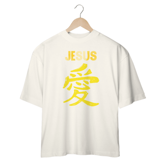 Nome do produto OVER SIZE JESUS AMOR EM JAPONES AMARELA ( varias cores )