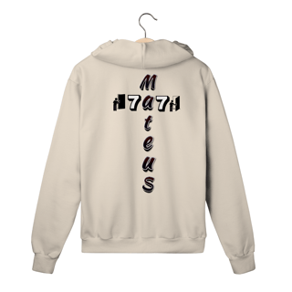 Nome do produto MOLETOM PRIME COM ZIPPER MATEUS 7.7 ESTAMPA PRETA ( varias cores )