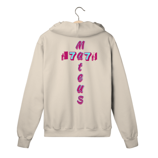 Nome do produto MOLETOM PRIME COM ZIPPER MATEUS 7.7 ESTAMPA ROXO ( varias cores )