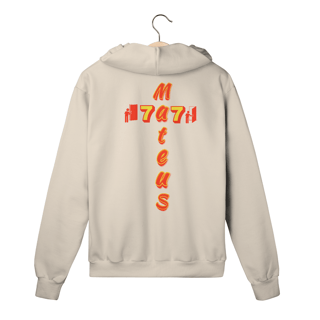 Nome do produto MOLETOM PRIME COM ZIPPER MATEUS 7.7 ESTAMPA LARANJA ( varias cores )