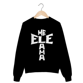 Nome do produto MOLETOM FECHADO ELE ME AMA BRANCO ( varias cores )