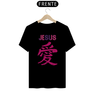 Nome do produto CAMISA JESUS AMOR EM JAPONES ROSA ( varias cores )