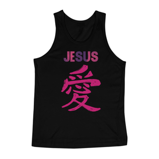 Nome do produto REGATA JESUS EM JAPONES ROSA ( varias cores )