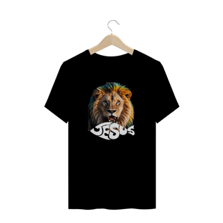 Nome do produto CAMISA PLUS SIZE LEÃO ESCRITO JESUS ( varias cores )