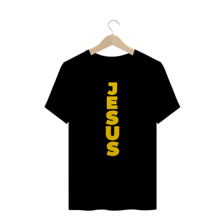 Nome do produto CAMISA PLUS SIZE JESUS NA VERTICAL AMARELA ( varias cores )