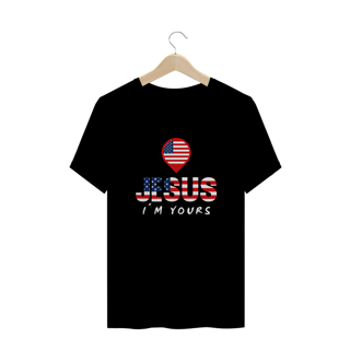 Nome do produto CAMISA PLUS SIZE JESUS I`M YOURS ESTADOS UNIDOS ( varias cores )