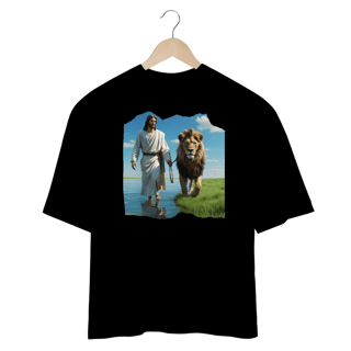 Nome do produto CAMISA OVER SIZE JESUS CAMINHANDO NA AGUA ( varias cores )