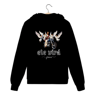 Nome do produto MOLETOM PRIME COM ZIPPER JESUS NA MOTO ELE VIRÁ 02 ( vaarias cores )