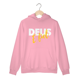 Nome do produto MOLETOM CANGURU DEUS É FIEL 02 ( varias cores )