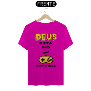 Nome do produto CAMISA QUALITY DEUS ESTA NO CONTROLE 01 ( varias cores )