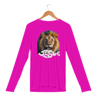 Nome do produto CAMISA MANGA LONGA SPORT DRY UV LEÃO JESUS ( varias cores )