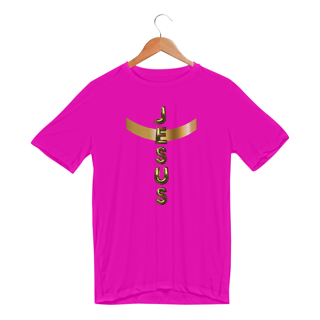 Nome do produto CAMISA SPORT DRY UV DOURADA JESUS EM CRUZ ( varias cores )