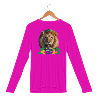 Nome do produto CAMISA MANGA LONGA SPORT DRY UV LEÃO JESUS BRASIL  (  varias cores )
