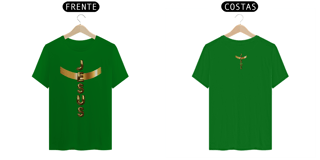 Nome do produto CAMISA QUALITY DOURADA JESUS EM CRUZ ( FRENTE e COSTAS -varias cores ) 