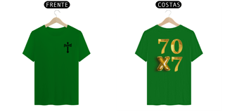 Nome do produto CAMISA QUALITY DOURADA 70X7 ( FRENTE e COSTAS - varias cores )