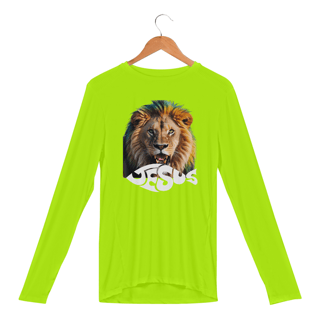 Nome do produto CAMISA MANGA LONGA SPORT DRY UV LEÃO JESUS ( varias cores )