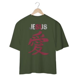 Nome do produto OVER SIZE JESUS AMOR EM JAPONES ( varias cores )