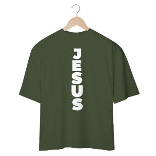 Nome do produto OVER SIZE JESUS NA VERTICAL BRANCA ( varias cores )