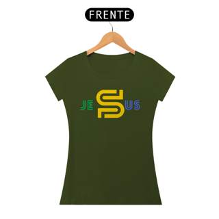 Nome do produto BABY LONG QUALITY JESUS ESTAMPA BRASIL ( varias cores )