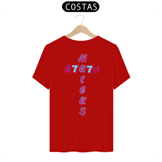 Nome do produto CAMISA QUALITY MATEUS 7.7 CRUZ ROXA ( COSTAS - varias cores )