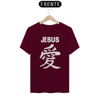 Nome do produto CAMISA JESUS AMOR EM JAPONES BRANCA ( varias cores )