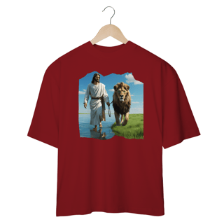 Nome do produto CAMISA OVER SIZE JESUS CAMINHANDO NA AGUA ( varias cores )