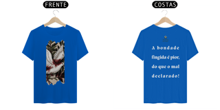 Nome do produto Camiseta Masculina Prime - (Bondade fingida) - Letra Branca IV