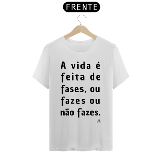 Nome do produto Camisa Masculina Quality - (Fases) - Letra Preta