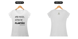 Camiseta Feminina Prime - Linha Vet - Plantão - Branca
