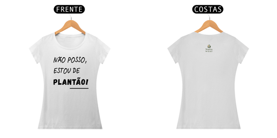 Camiseta Feminina Prime - Linha Vet - Plantão - Branca