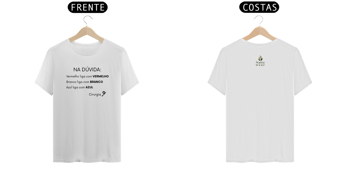 Nome do produto: Camisa Masculina Prime - Linha Vet - Cirurgia - Branca