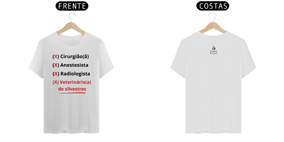 Camisa Masculina Prime - Linha Vet - Silvestres - Branca