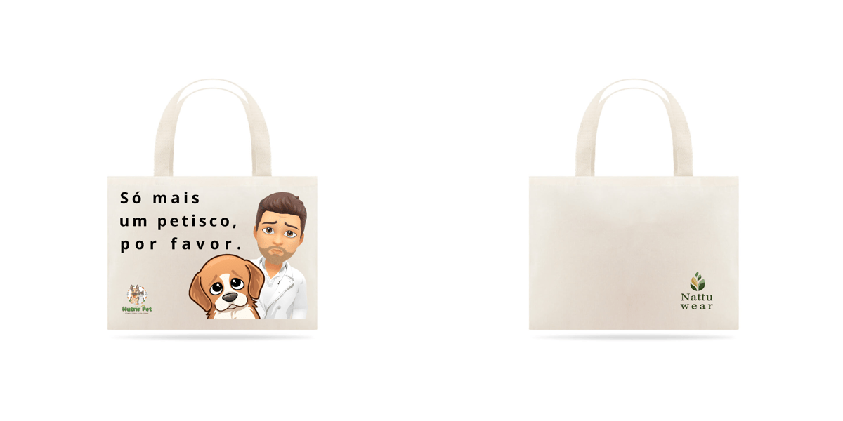 Nome do produto: Eco Bag - Nutrir Pet (Só mais um petisco...)