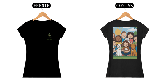Camiseta Feminina Quality - (Amizade Pet)