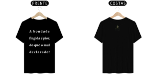 Camiseta Masculina Prime - (Bondade fingida) - Letra Branca