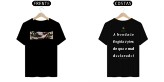 Camiseta Masculina Prime - (Bondade fingida) - Letra Branca III