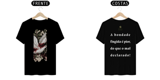 Nome do produto Camiseta Masculina Prime - (Bondade fingida) - Letra Branca IV