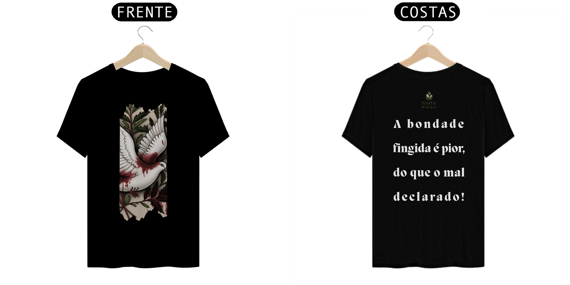 Camiseta Masculina Prime - (Bondade fingida) - Letra Branca IV