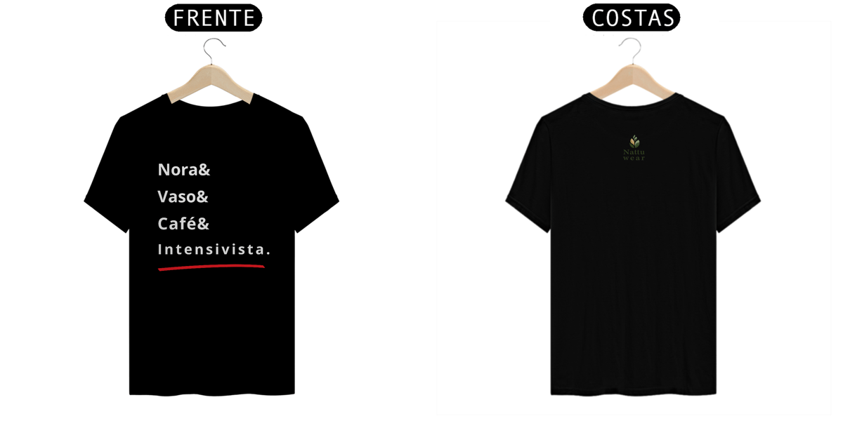 Nome do produto: Camisa Masculina Prime - Linha Vet - Intensivista - Preta