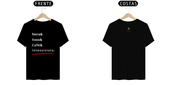 Camisa Masculina Prime - Linha Vet - Intensivista - Preta