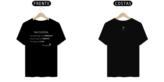 Camisa Masculina Prime - Linha Vet - Cirurgia - Preta