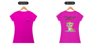 Nome do produto Camiseta Feminina Quality - (Consegui meu petisco) 