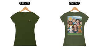 Nome do produto Camiseta Feminina Quality - (Amizade Pet)