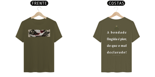 Nome do produto Camiseta Masculina Prime - (Bondade fingida) - Letra Branca III