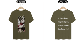 Nome do produto Camiseta Masculina Prime - (Bondade fingida) - Letra Branca IV