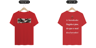 Nome do produto Camiseta Masculina Prime - (Bondade fingida) - Letra Branca III