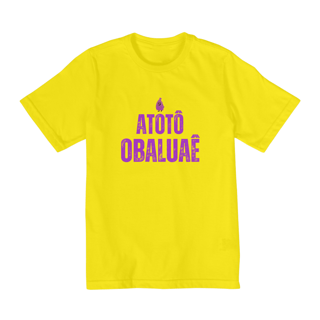 Nome do produto Camiseta Infantil Obaluaê Quality (10 a 14)