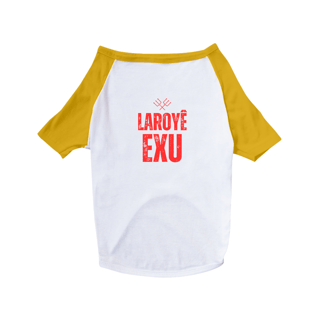 Nome do produto Roupa Pet Exu (logo vermelho)