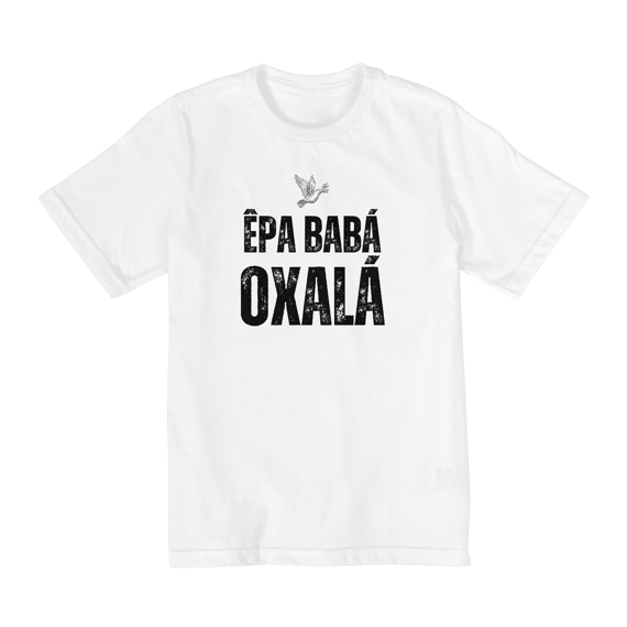 Camiseta Infantil Oxalá Quality (10 a 14)