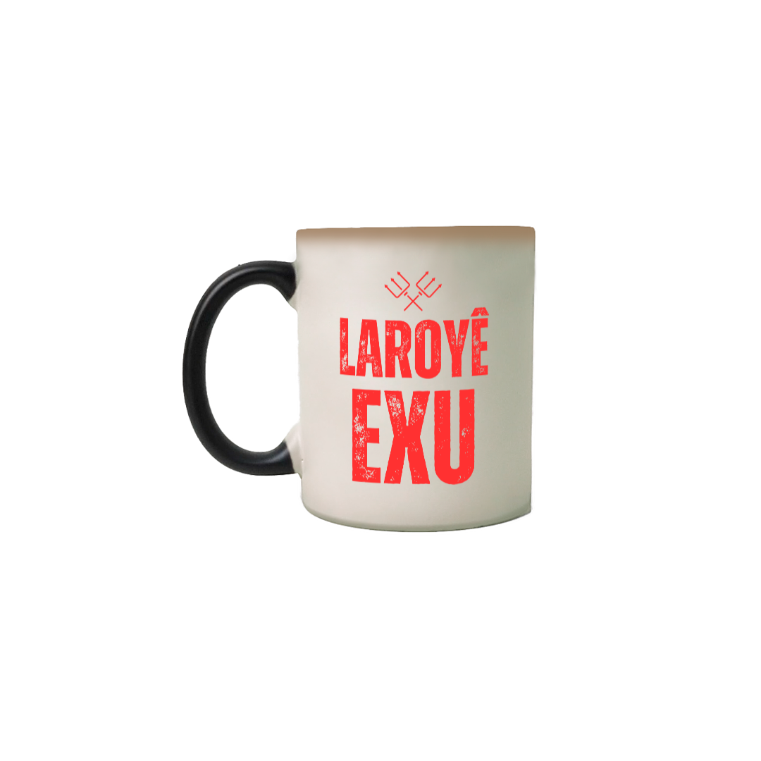 Nome do produto: Caneca Mágica Exu (logo vermelho)